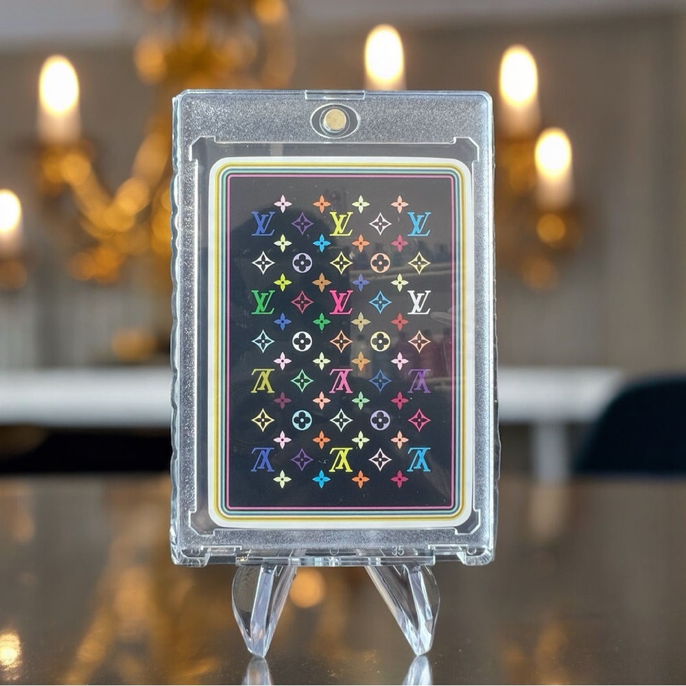 Louis Vuitton x Takashi Murakami BlackMonogram Playing Card 5‎ of Spades